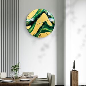 Zegar ścienny z żywicy epoksydowej fi 60 cm