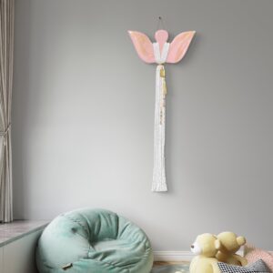 Różowy Anioł Szczęścia z Żywicy Epoksydowej – Niepowtarzalna Dekoracja i Talizman Pozytywnej Energii