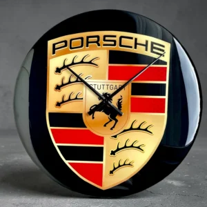Zegar ścienny PORSCHE z żywicy epoksydowej – 60 cm