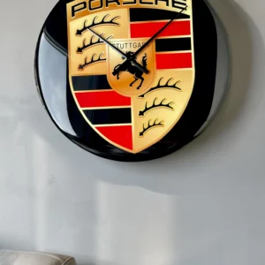 Zegar ścienny PORSCHE z żywicy epoksydowej – 50 cm