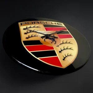 Zegar ścienny PORSCHE z żywicy epoksydowej – 40 cm