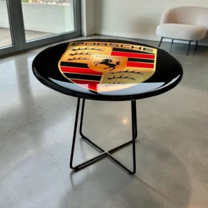 Stolik kawowy Porsche – ekskluzywny design i wyjątkowa jakość - średnica 50 cm, wys. 57 cm